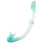 Трубка FanDiver Hyper Dry (прозрачный силикон; бирюзовый)